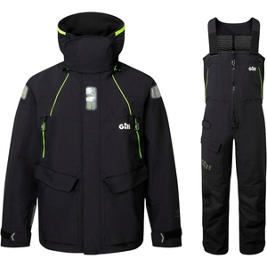 2026 Gill Mens OS2 Offshore Jacket & Trouser Sailing Suit GMOOJATCSB - Black